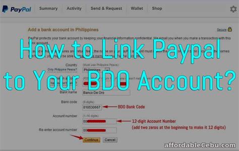 bdo bank code for paypal|Complete List of PayPal Bank Codes (BRSTN).